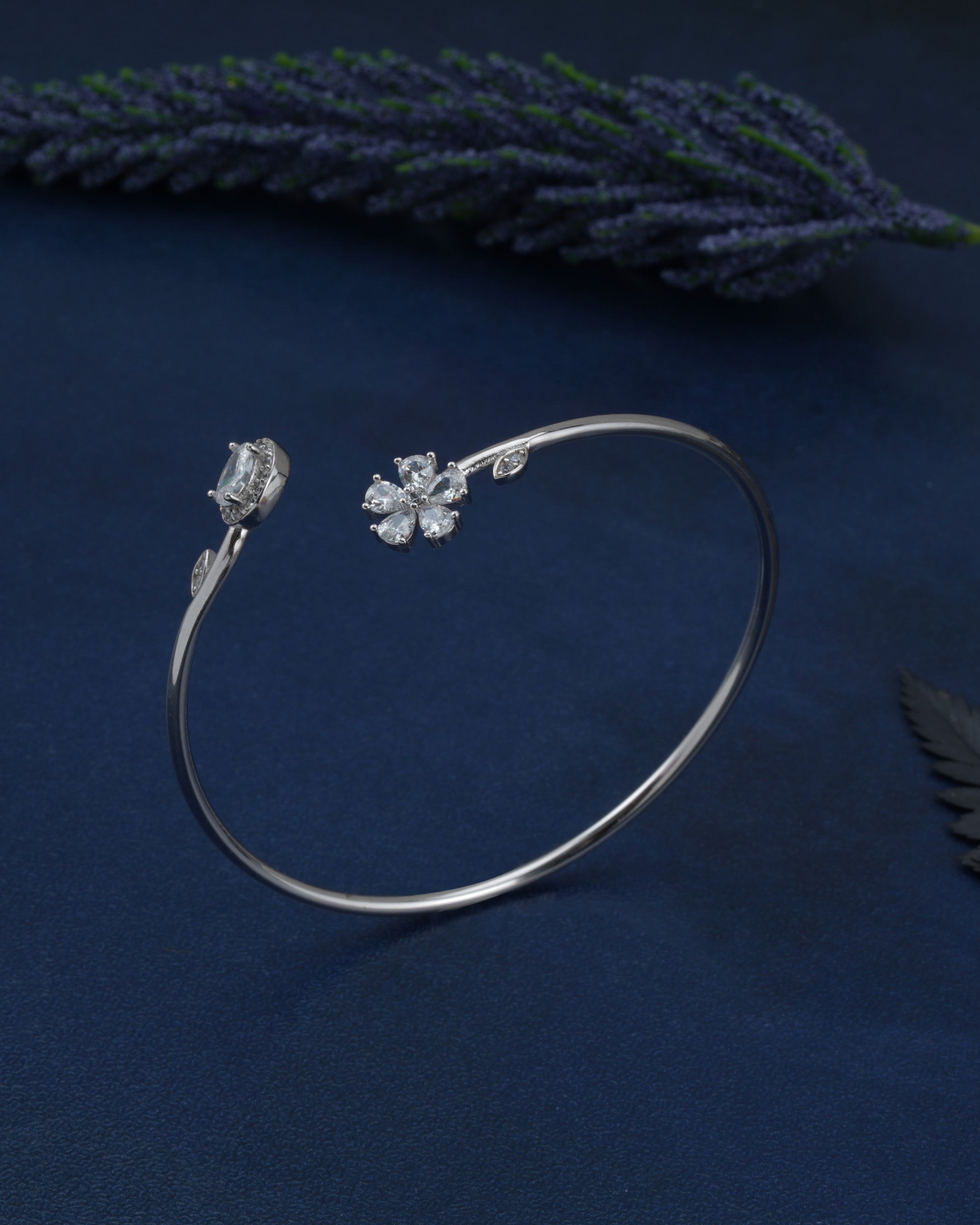 Lunaria Bloom Cuff Bracelet