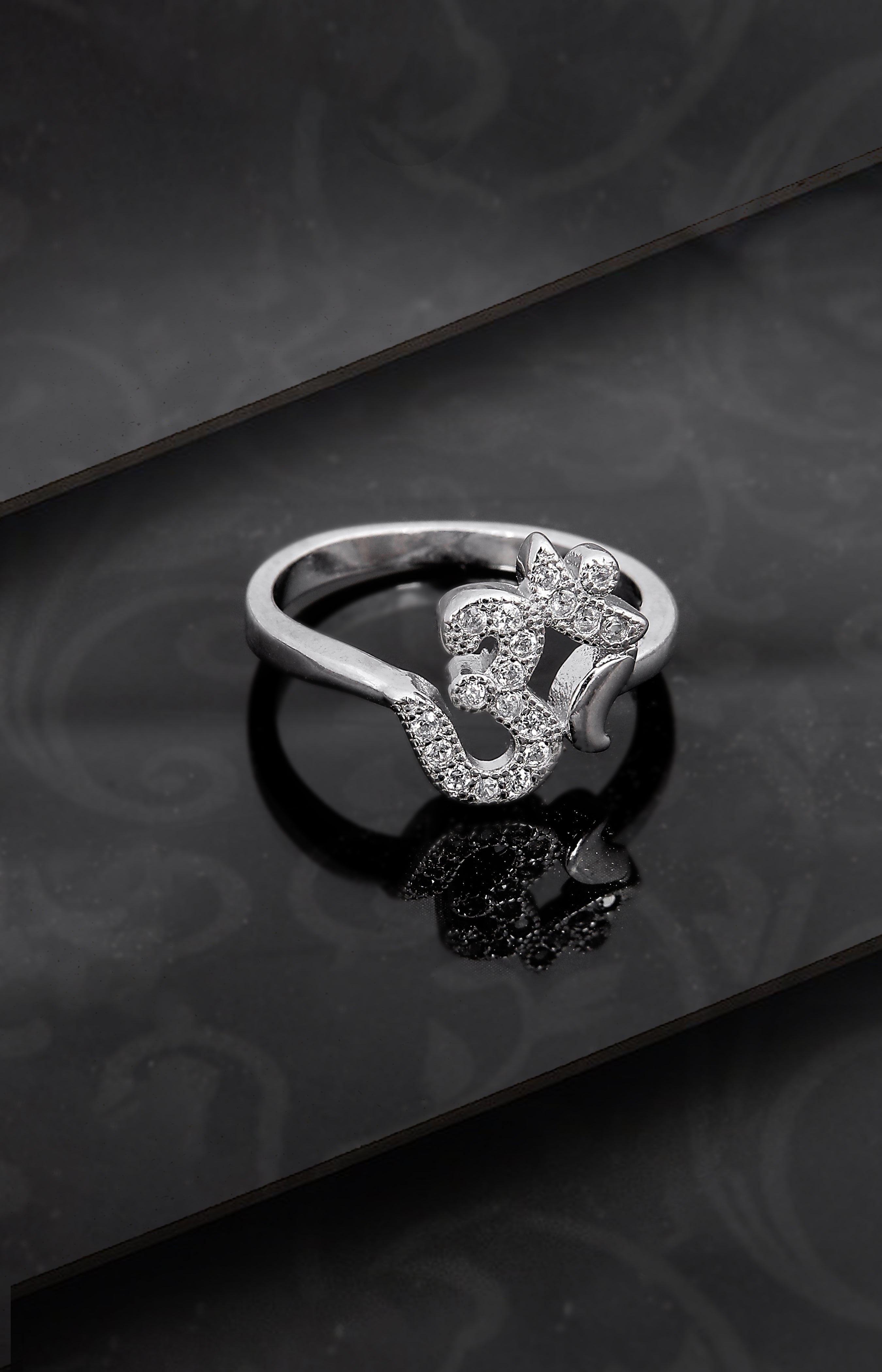 Silver Omkara ring