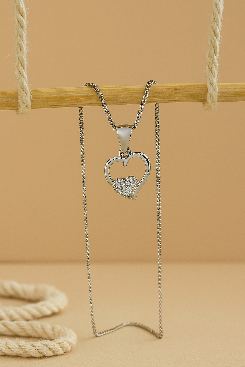 Silver Twilight Heart Silver Pendant 💖