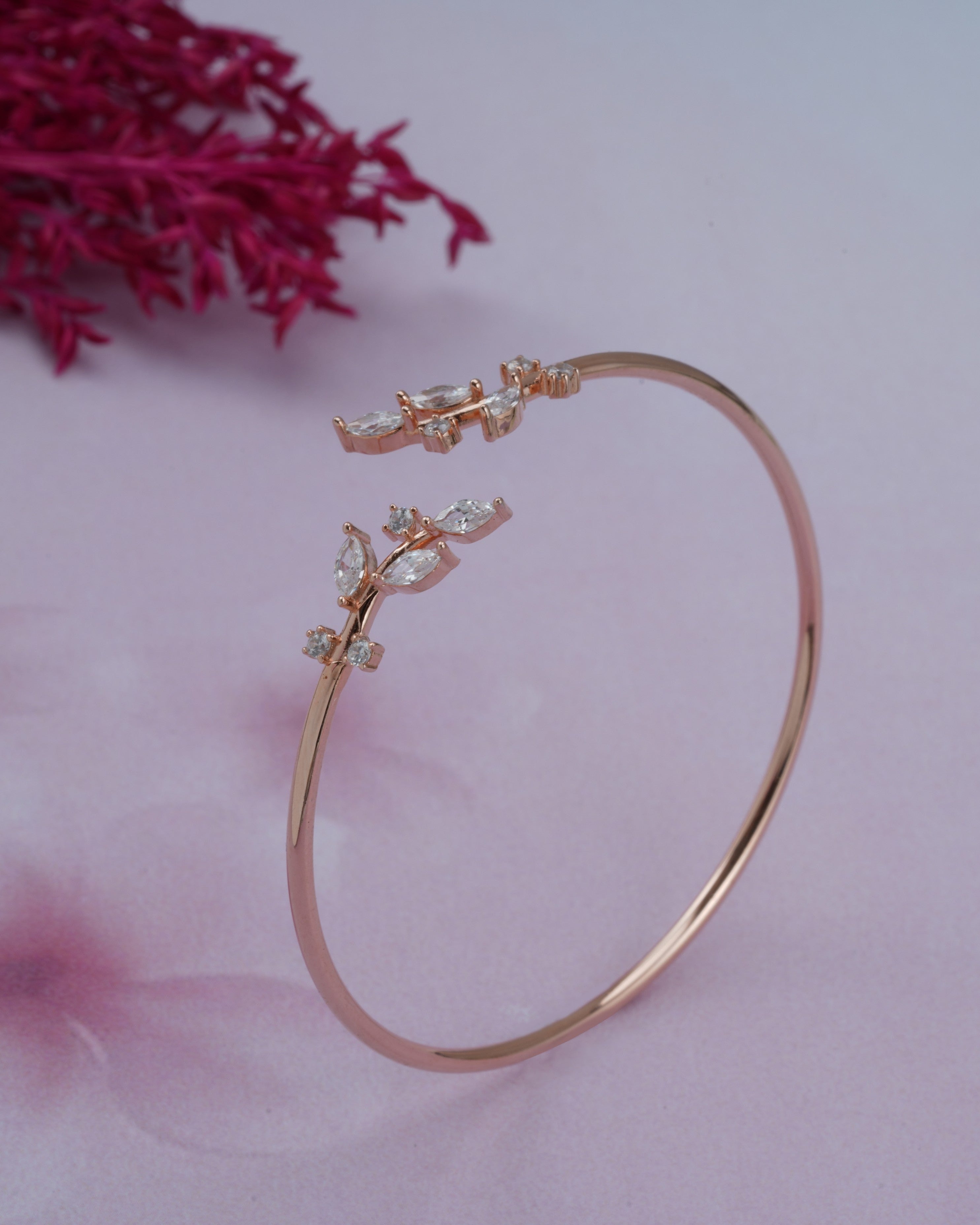 Rose Vine Crystal Bracelet