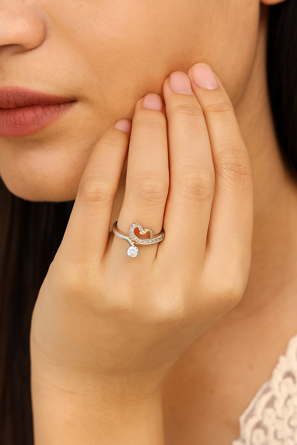 Whimsy Heart Spark Ring