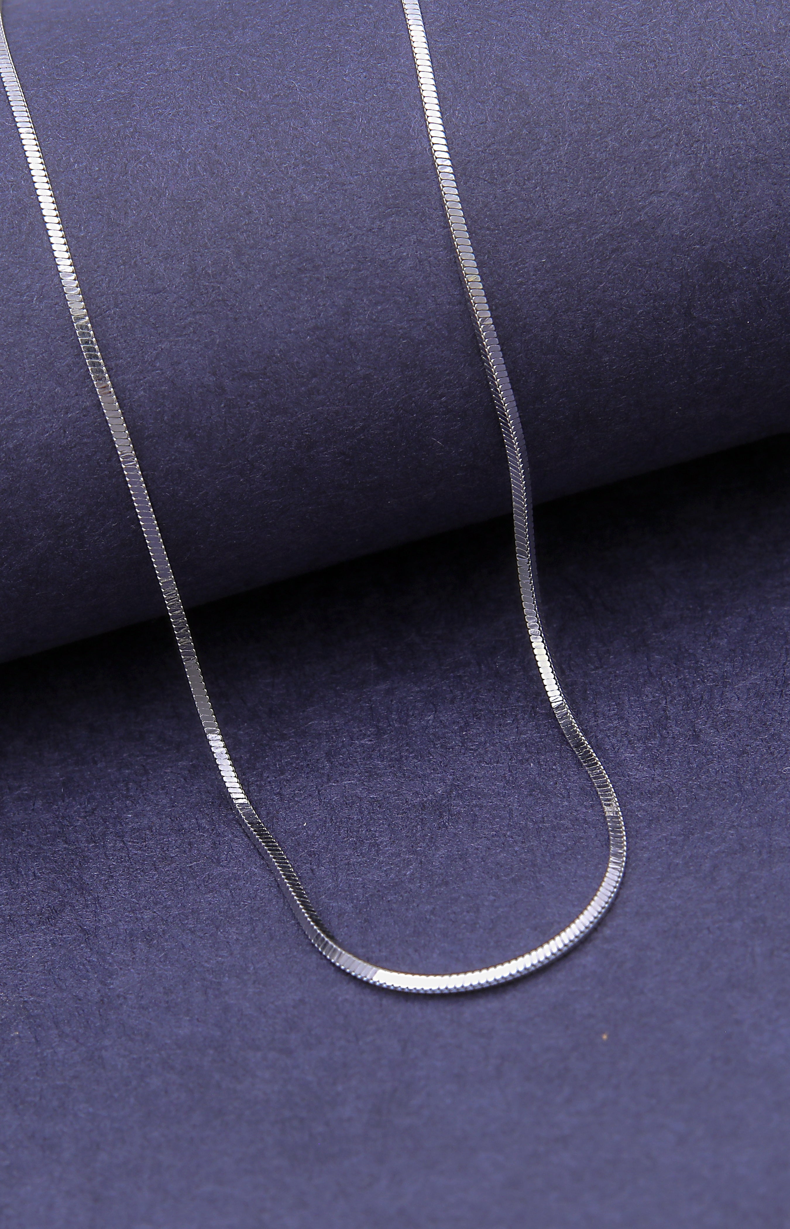 Silver Flat Snake Chain