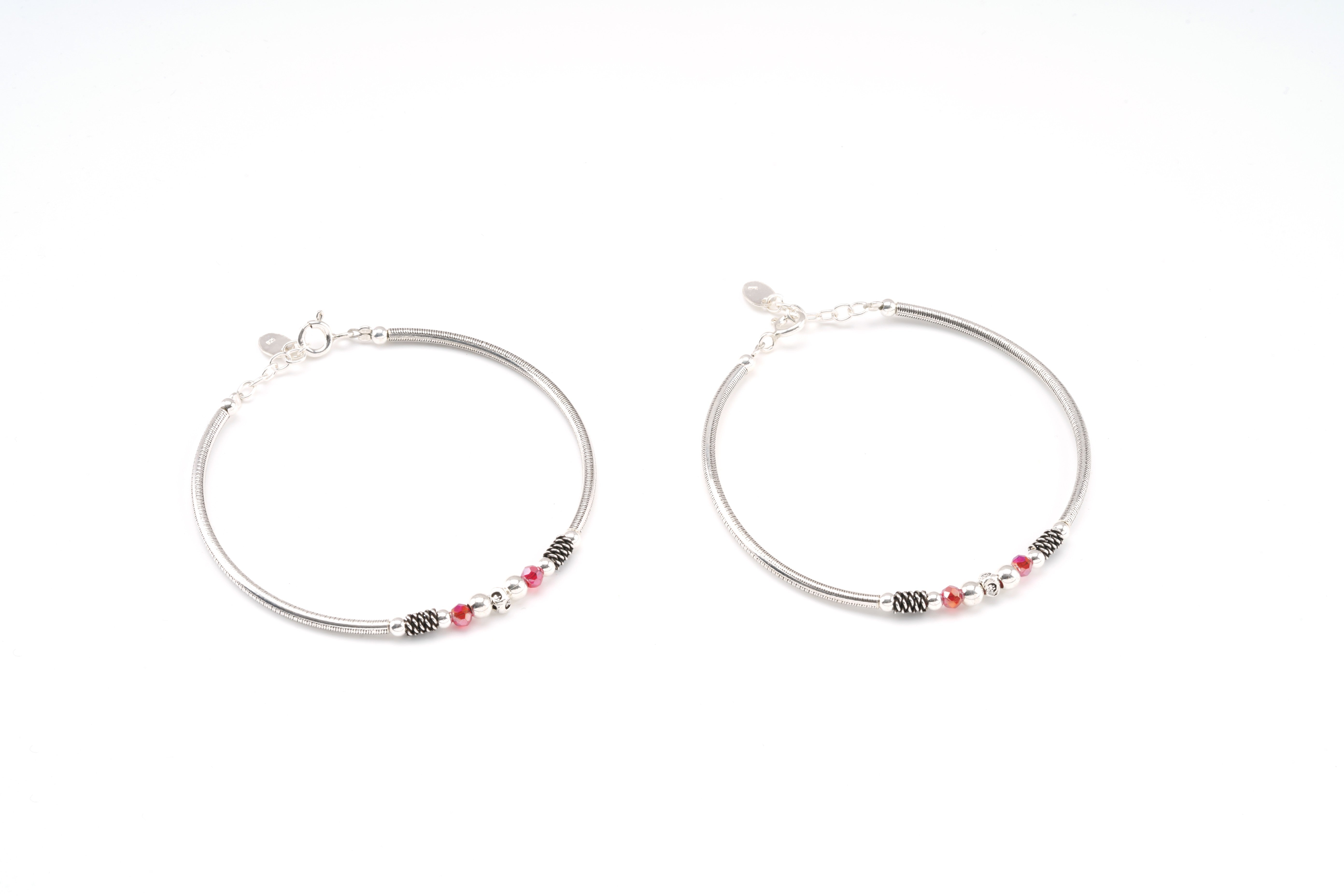 Rosé Whisper Silver Bracelet