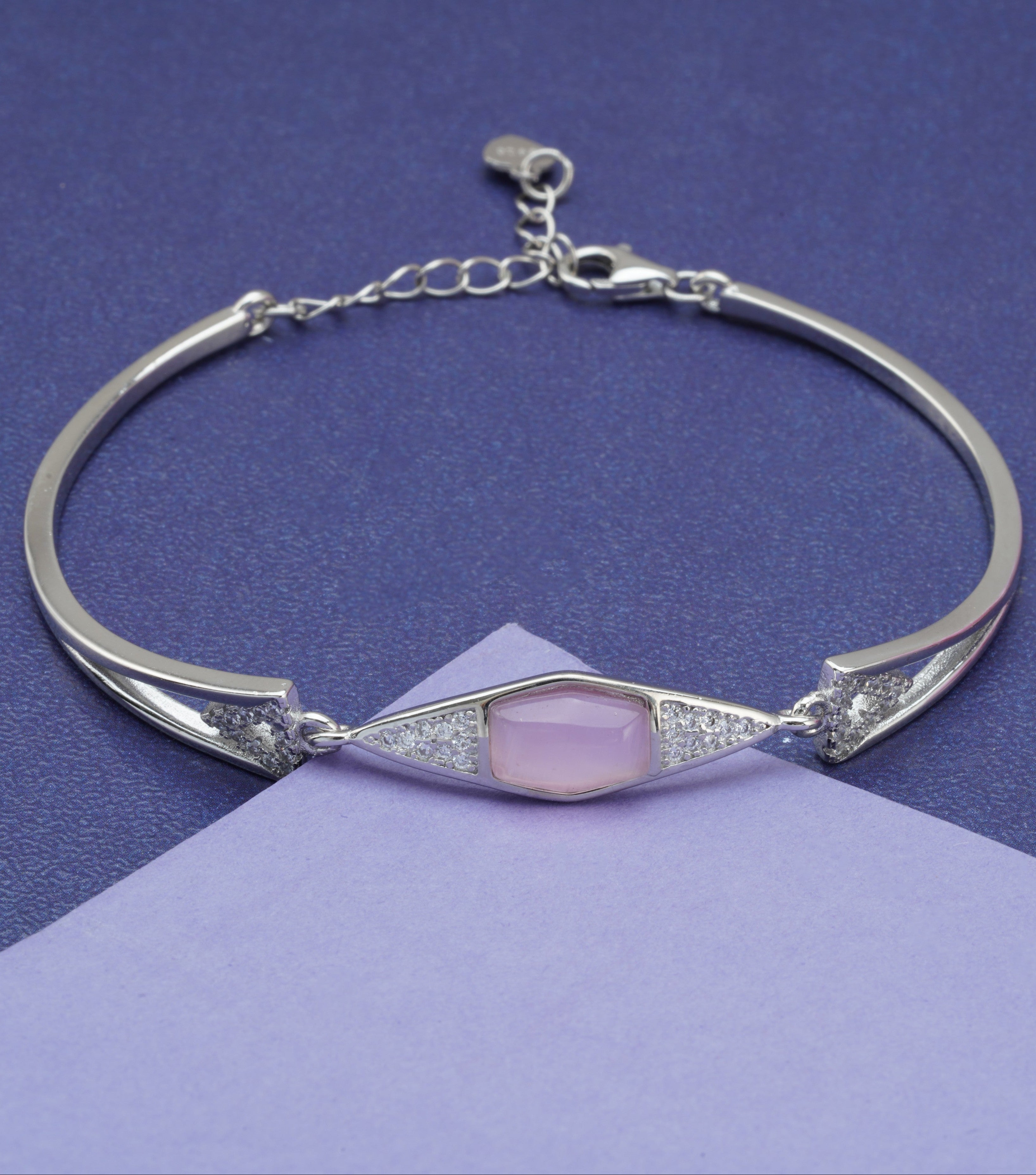 Blush Prism Silver Bracelet