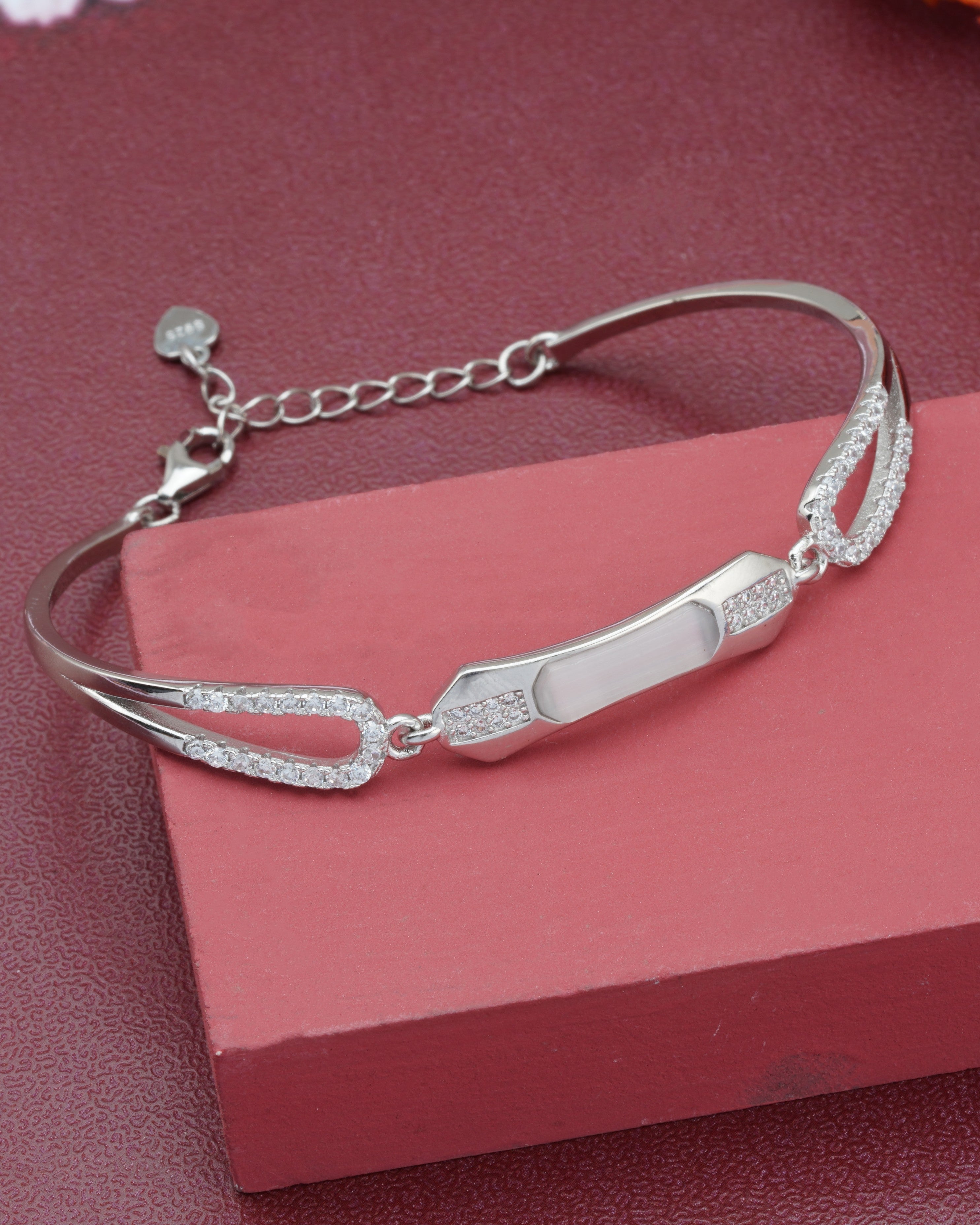 Ivory Prism Silver Bracelet
