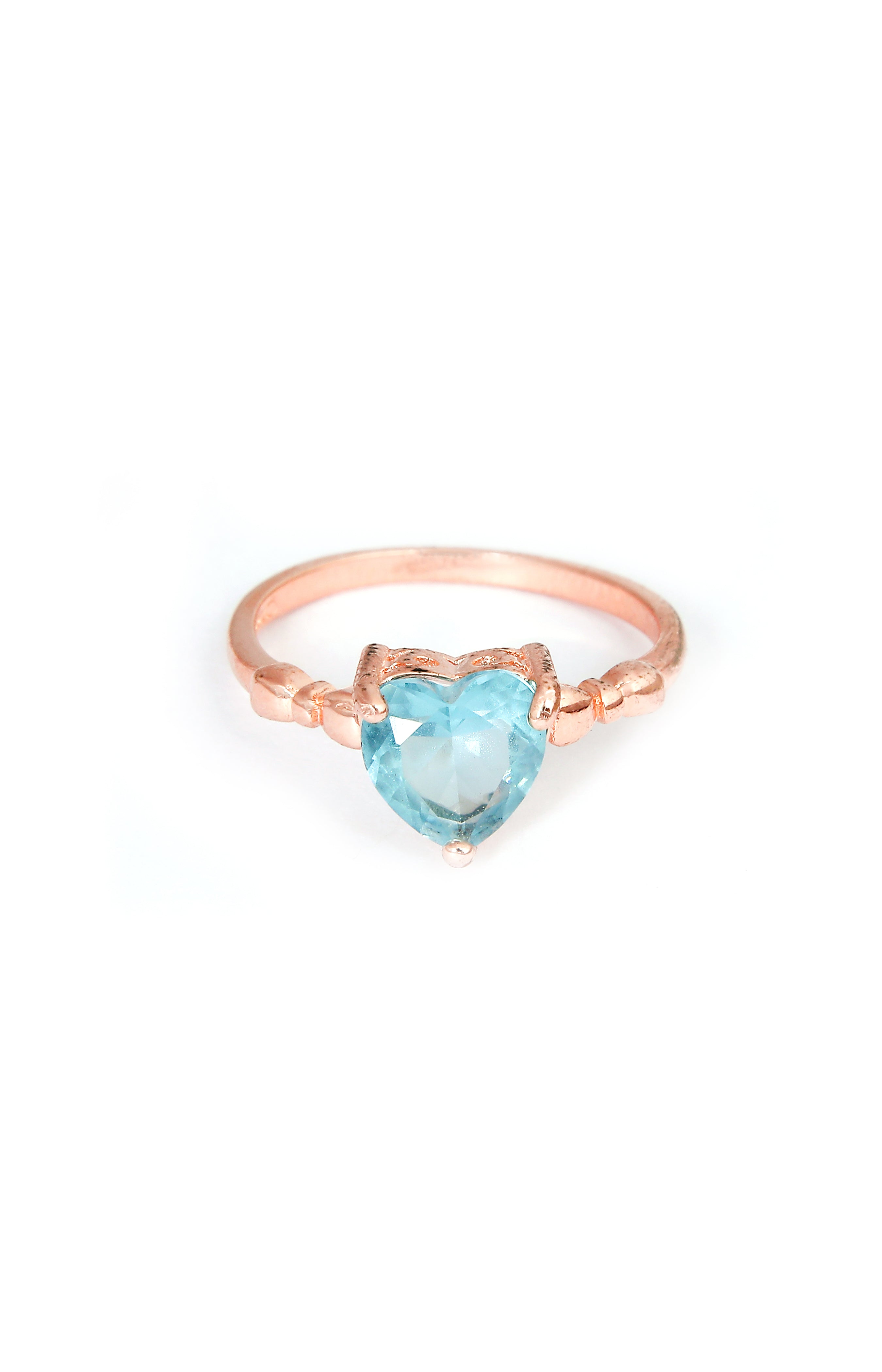 Frosted Mint Love Ring
